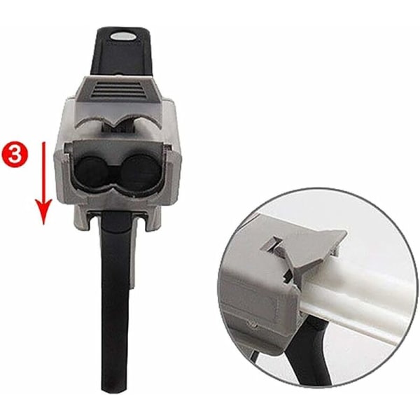 50 ml Epoxy Dispenser Pistol, AB Epoxy Limpistol Håndtak Applikator for Blanding av Lim, 1:1 og 2:1 Forhold