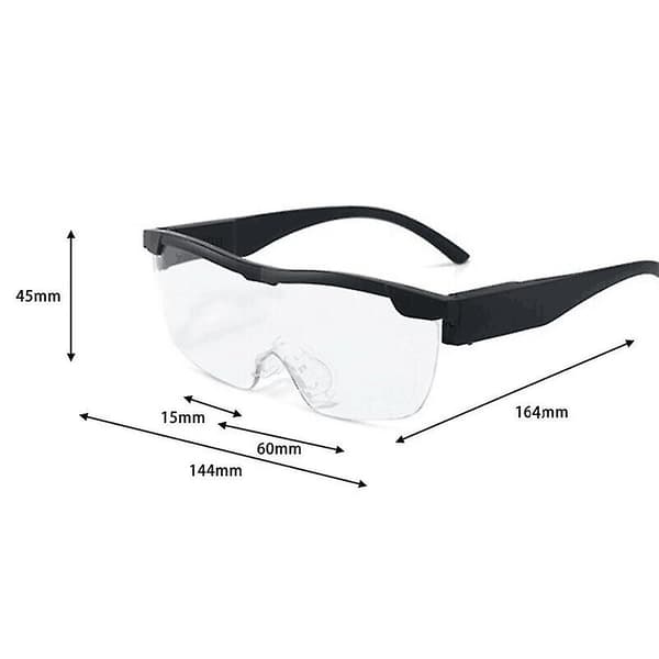 LED-forstørrelsesbriller Loupes for eldre lesebriller USB-oppladbare
