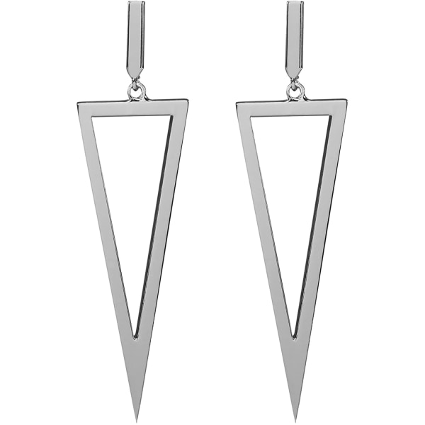 Trekant Dangle Drop Øreringe Metal Geometrisk Form Øreringe Smykker Til Kvinder teen piger