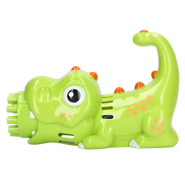 Elektrisk Bubbelmaskin Dinosaurieformad 10 Bubbelhål Automatisk Bubbeltillverkning Leksaker Med Bubbelvätska 105ml