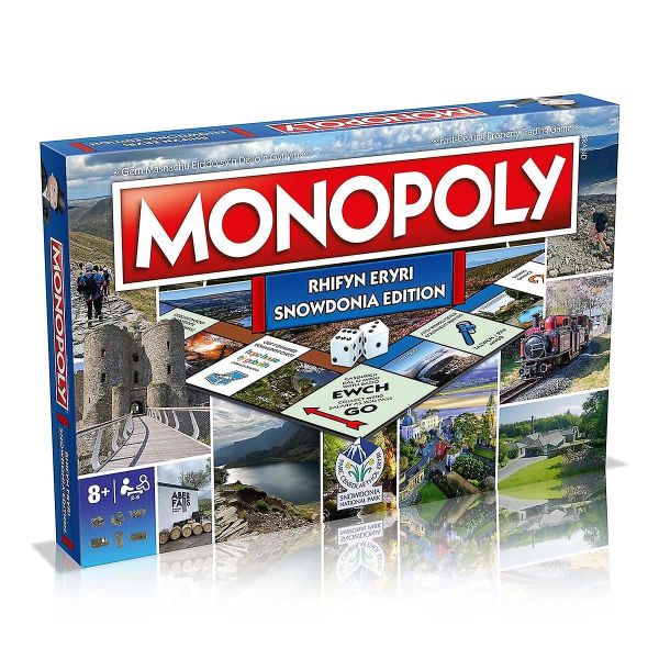 Rhifyn Eryri Snowdonia Edition Monopoly brettspill