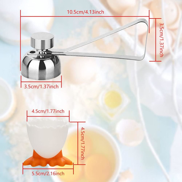6 stk. eggkoppsett morsomme eggkoppsett eggkoppsett eggstativ eggbeholder for baking, frokost, dessert