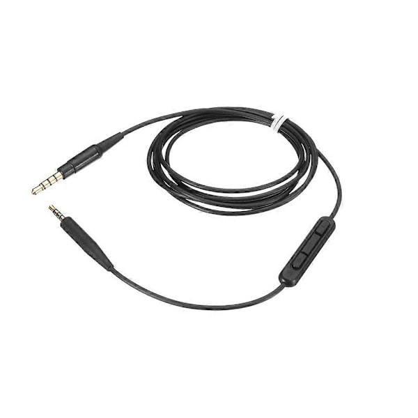 Rett Pin 3.5mm til Rett Pin 2.5 mm Stereo Lydkabel Hodetelefonkabel Kompatibel for SoundLink OE2i QC25 QC35 SoundTrue Svart