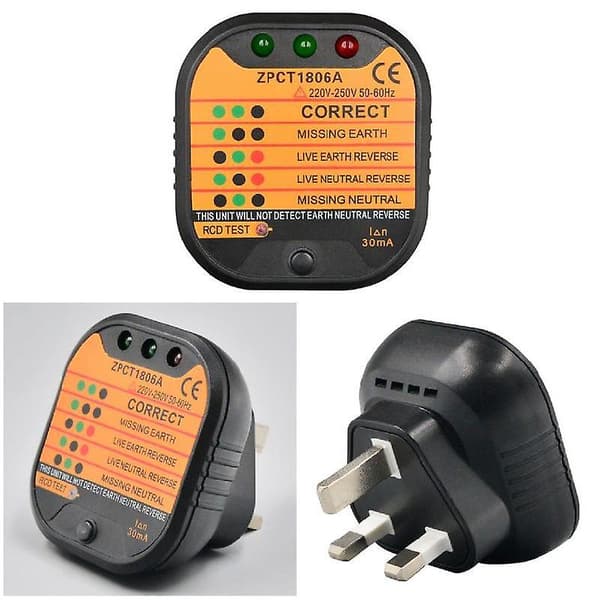 Stikkontakt Tester Socket Automatisk Elektrisk Kretsdetektor Ledningsfinner Verktøy US Plug