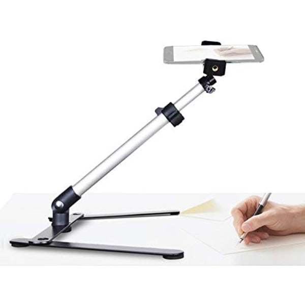 Kalligrafi video stativ, holder til bordtelefon til bagning, kunsthåndværk, demo, tegning, skitsering, optagelse / live streaming