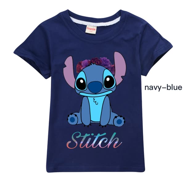 Lilo og Stitch kortærmede T-shirts til drenge og piger