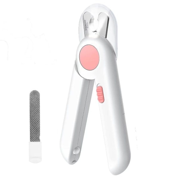 Petgravity Cat Hunde Nail Clippers Trimmer Pet Negle Clippers med LED-lys for å unngå overskjæring