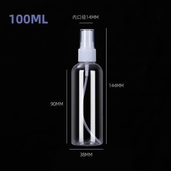 5-pack 100 ml sprayflaskor, ultrafina små sprayflaskor, återfuktande tomma flaskor, bärbara små alkoholsprayflaskor för resor