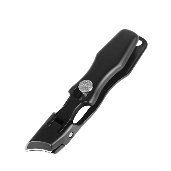 Libiyi Nagelklippare med Uppsamlare, Tunga Nagelklippare för Tjocka Tånaglar Large Slant Black