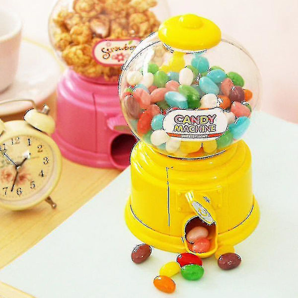 Söt Mini Godisautomat Bubbeldispenser Spargris Barnleksaker Barnpresent Blue