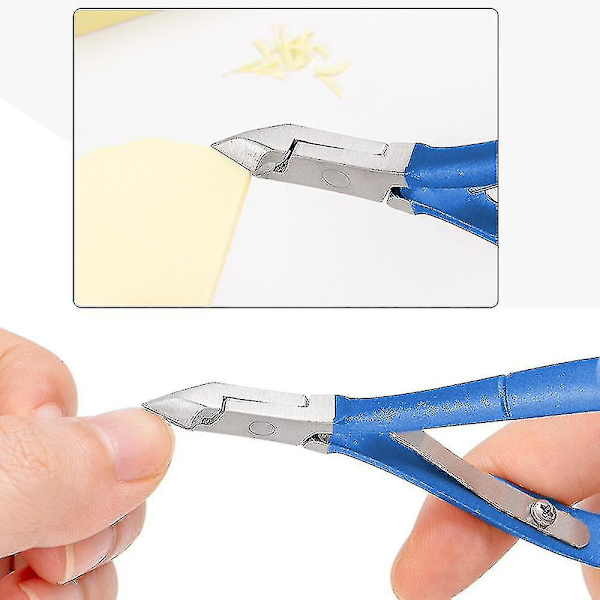 Rostfritt Stål Falska Naglar Spetsar Klippare Trimmer Med Nagelbands Pusher, Naglar Manikyr Set För Salong Hem Naglar Konst Manikyr