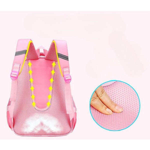 Ryggsäck med rosett för flickor, skolväska för studenter, barnens present pink