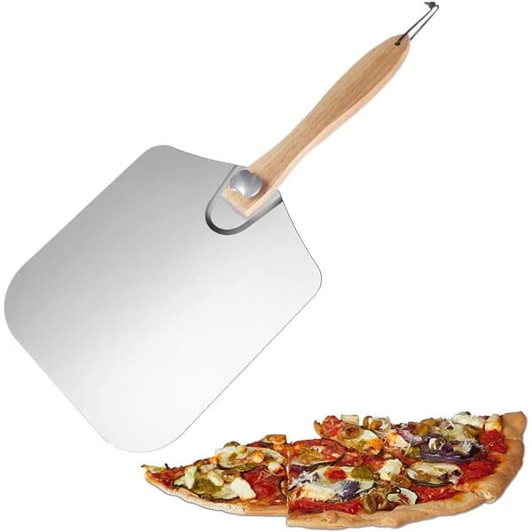 Pizza-lapio, Pizza-lapio, Alumiini- ja puulapio, Alumiininen pizza-lapio