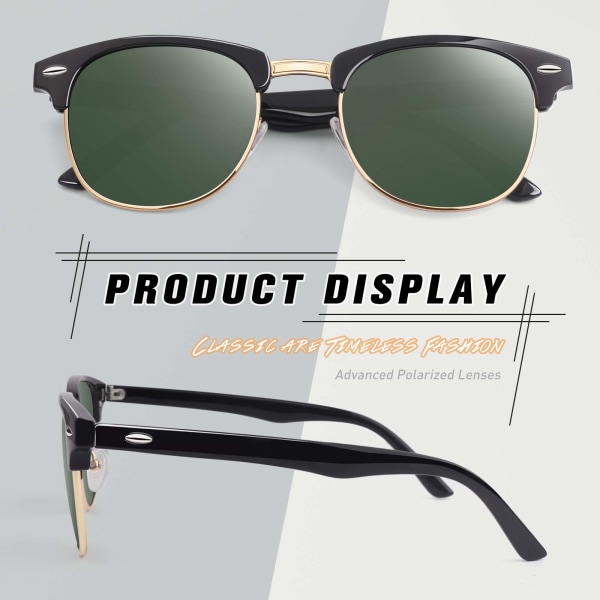 Retro vintage solbriller i den trendy 60'er-browline-stil med slående markerede halvkanter, brilletrends