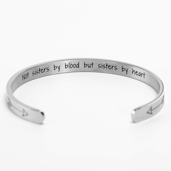 Armbånd for kvinner søstre smykker inspirerende vennskapsarmbånd gaver til kvinner jenter søster, personlig rustfritt