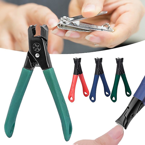 Suuret Avattavat Kynsileikkurit Pitkällä Kahvalla, Vesi- ja Roiskeenkestävä, Terävä Kynsileikkuri Sormen- ja Varpaankynsille Blue 5pcs