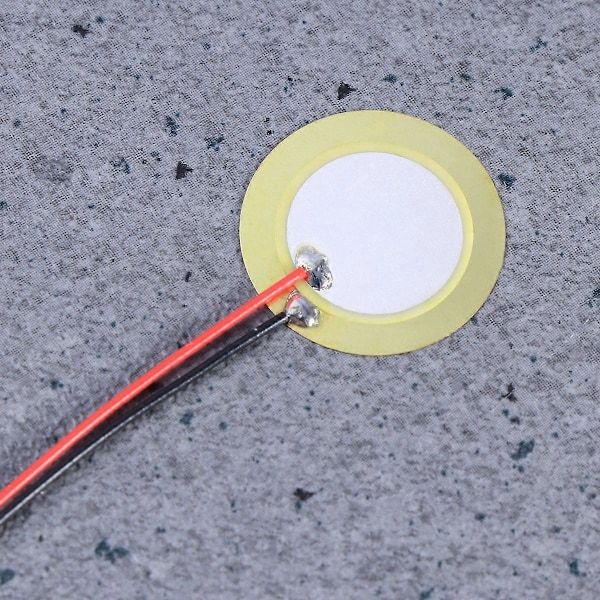 10 st 20mm Piezo Disks Membran Element Summer Kopparplåt Piezoelektriska Keramiska Chip med Ledningar