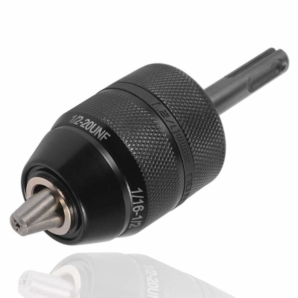 2-13MM Nøgleløs Borpatron med SDS Plus Adapter, Hårdt Arbejde 1/2-20UNF Slagboremaskine Patron Konverter Hurtig Skift Adapter Konverteringsværktøj