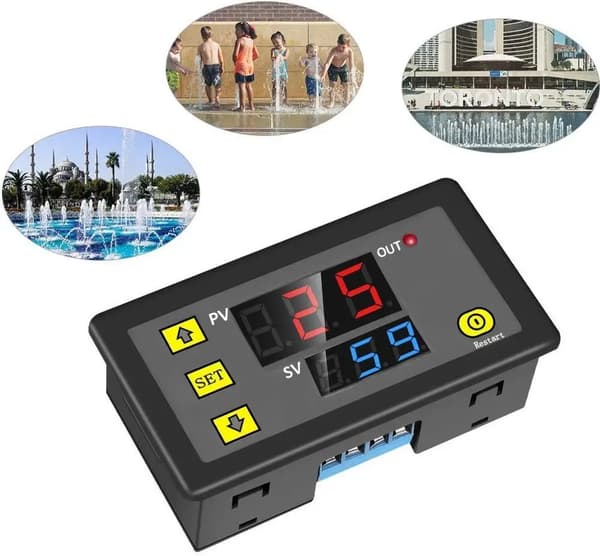 DC 12V 20A Programmerbar Digitalt Relé Timer Tidsyklus Forsinkelsesbryter Modul