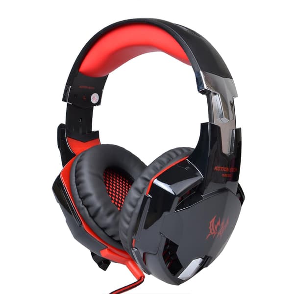 Kablet headset E-gamere Usb Led Lys Øretelefoner Hovedtelefon Til Piger Drenge Sport