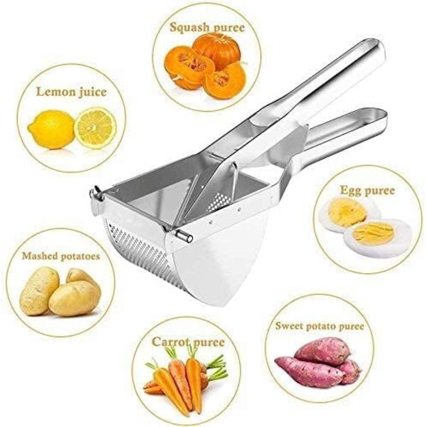 Kartoffelpresser, Professionel Kartoffelpresser i Rustfrit Stål til Frugt- og Grøntsagspuré