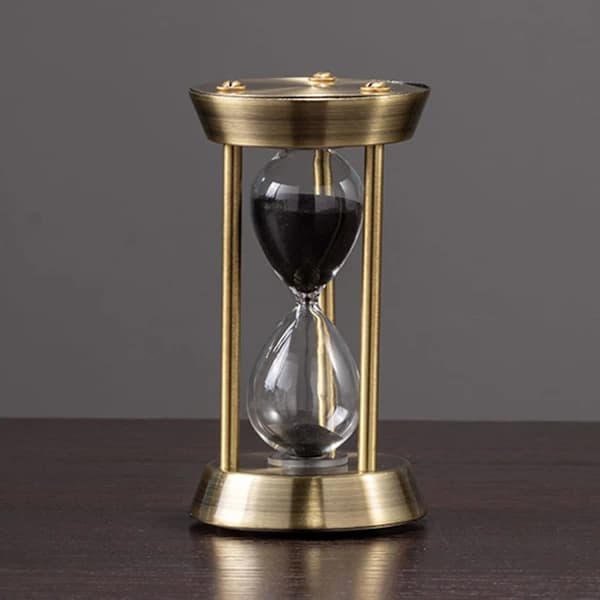 Timeglass i messing, 10 minutter