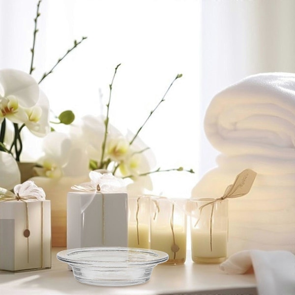 Voksvarmer Lys Aromaterapi Lampebrett Forsyning Transparent Voksvarmer Glassplate