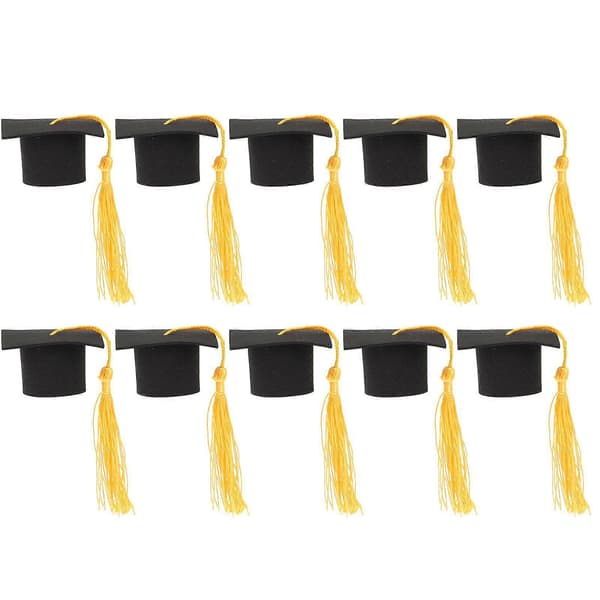 10 stk. kake mini studentlue-lokk Mini konfirmasjonssesong suvenirpynt