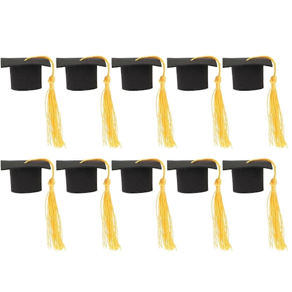 10 stk. Mini Studenterhue Kagepynt Mini Dimissionssæson Souvenir Ornamenter