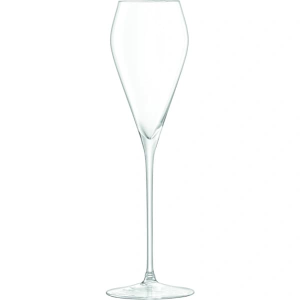 Två 250 ml klara Prosecco vinglas, handblåst glas, champagneglas