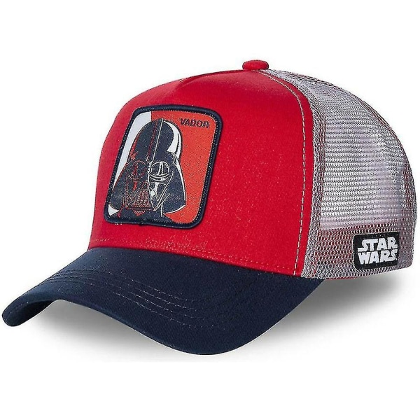 Star Wars Baseball Cap Trucker Hat Casual Solskærm Mesh Caps Sportshat Kvinder Mænd Gaver Black Vador