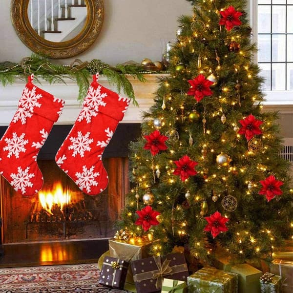 Jule-strømper Santa støvelpynt