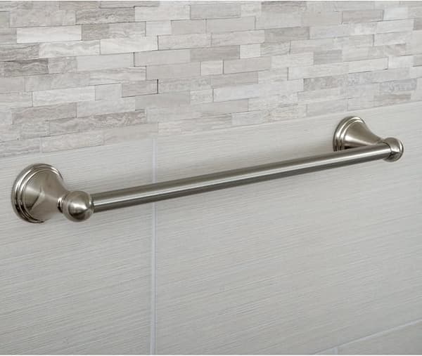 Amazon Basics Moderne Håndkleholder, Satin Nickel, 18 Tommer
