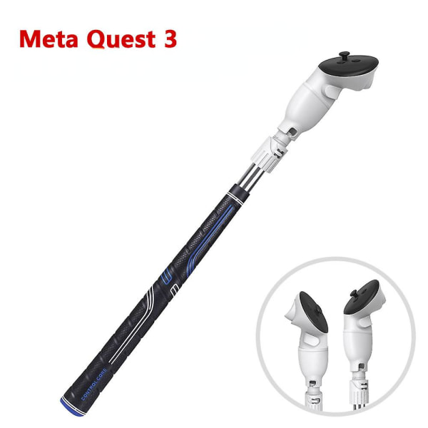 Vr Golf Club Attachment kompatibel Meta Oculus Quest 3, viktad Golf Club Attachment för Meta Quest 3, Golf Game Extension Adapter