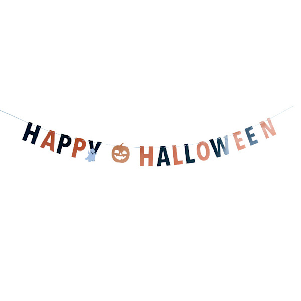 Halloween-koristeet Juhlat - Hunajakennopaperi-tuuletin, lippuköynnös, tupsu, taustaseinäjärjestely, tunnelma-asetelmasetti