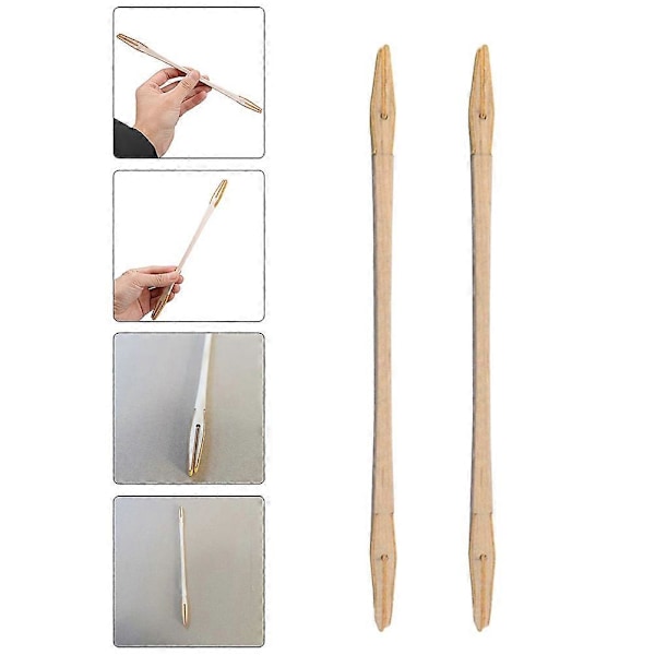 2 stk. Praktiske dempestikker i tre for diskant, mediant og alt for piano (Khaki)