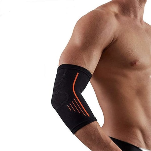Sports kompression albuebandage, albuepuder til sport, fitnesstræning, åndbare armvarmere, underarmsstøtte