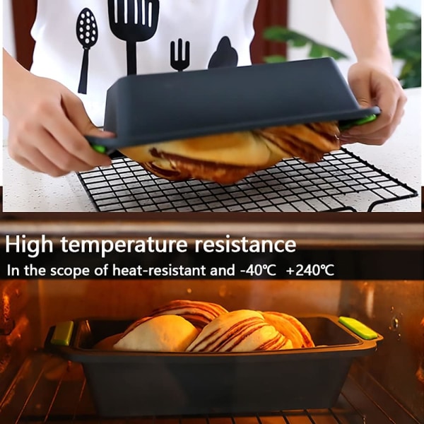 Silikonbrödform för Toast, Icke-Klibbig, 11,5 tum × 5 tum × 2,5 tum