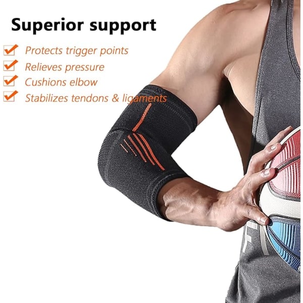 Sportkompressionsarmbågsbandage, armbågsskydd för sport, fitness , andningsbara armvärmare, underarmsstöd