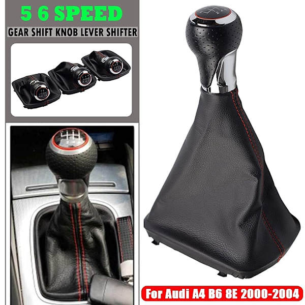 Lærgearkasse med bagasjelokk 5-trinns håndtak for Audi A4 B6 8E 2000-2004 A6 C5 4B 1997-2005 (R-5-trinns)
