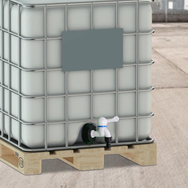 IBC Tank Adapter S60x6 Ventiltapp Plasttapp Slangekobling Tonntønne Tilbehør Adapter for Regnvannssamlere Tilbehør Utløpstilbehør