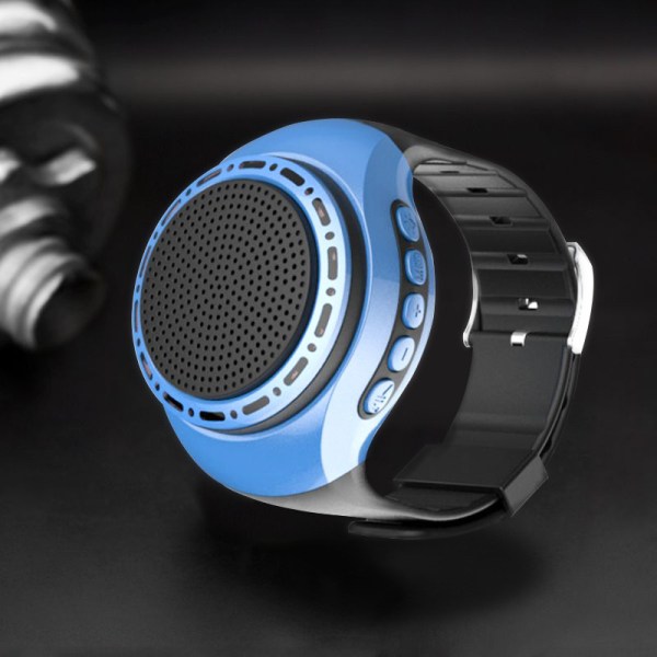 Multifunktionell bärbar watch Högtalare Mini handled Bärbar sporthögtalare>Bärbara högtalare (blå)
