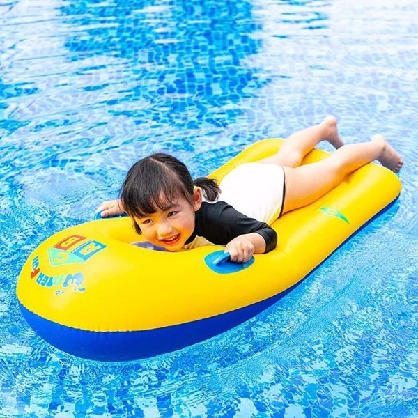Uppblåsbar Surfbräda Flytande Bodyboard med Handtag Poolflottar Rad Dubbla Luftkammare Boarding Sommar Havsäng