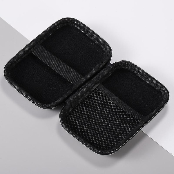 2x Hodetelefon Data Kabel Oppbevaringsveske Lader Power Bank Oppbevaringsboks Data Kabel Veske Rose