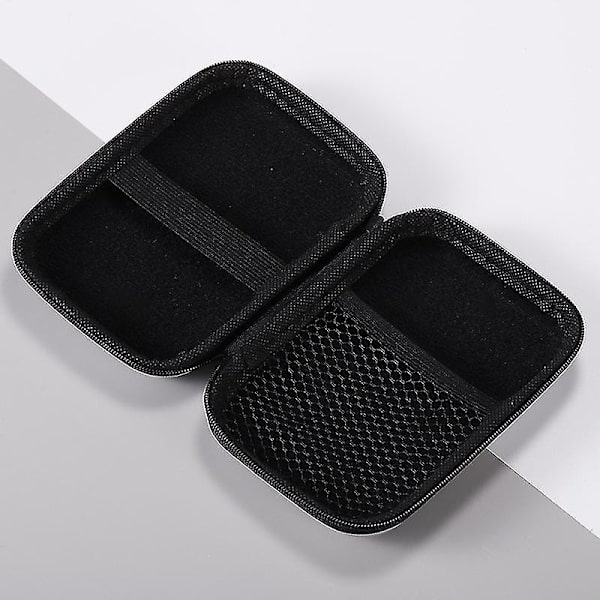 2x Hovedtelefon Data Kabel Opbevaringskasse Oplader Power Bank Opbevaringsboks Data Kabel Taske Red