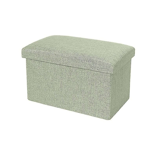 Förvaringslåda med stark bärighet, hopfällbar tyg, mångsidig förvaringsfåtölj, kubformad sittplats för hemmet Qinhai Green 40cm