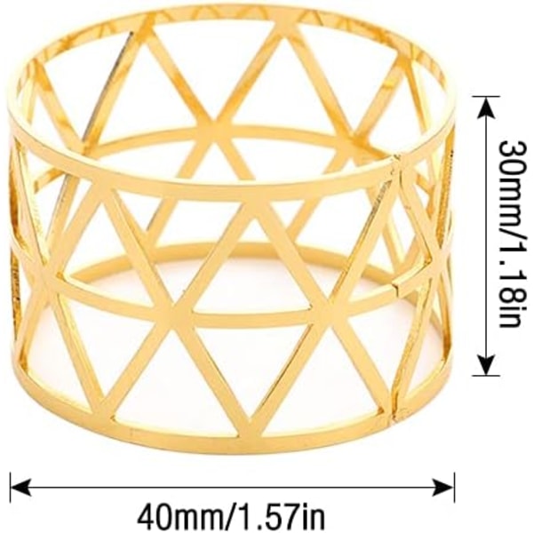 20 st Servett Ringar Guld, Metall Servett Ringar Servett Spännen Löv Servett Ringar för Bröllop Fest Middag Jubileum Bordscentrum