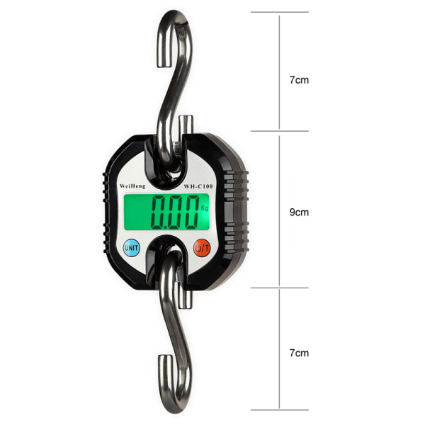 Nostovaa vaaka Digitaalinen matkatavaravaaka Matkatavaravaaka 3 painoyksikköä (0-100kg / 50g, 100-150kg / 100g)