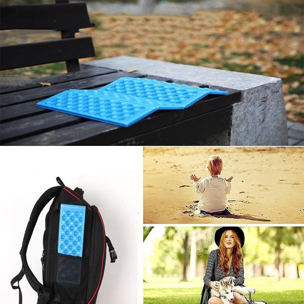 Fällbar Sittdyna Fällbar Utomhus Campingmatta Sittdyna Skumkudde Bärbar Vattentät Stol Strand Picknickmatta Säte Vandringsaktiviteter Pad Pack om 5