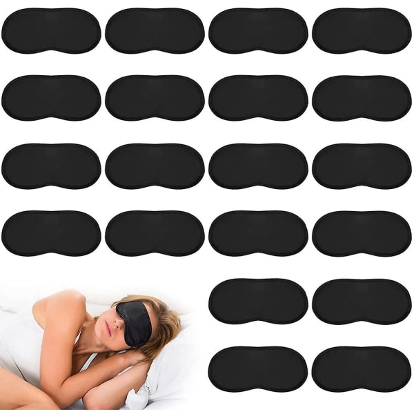 30-pack Eye Disposable Sleeping Blindfold Cover Ljusblockerande för män och kvinnor